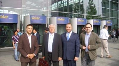 Una delegación de empresarios asiste con CECAM a la Feria Intersolar 2010