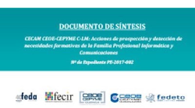 Acciones de prospección y detección de necesidades formativas de la Familia Profesional Informática y Comunicaciones. N.º de Expediente PE-2017-002