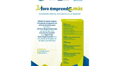 MÁS DE CIEN INSCRITOS EN EL IV FORO EMPRENDE+MÁS SOBRE ECONOMÍA DIGITAL