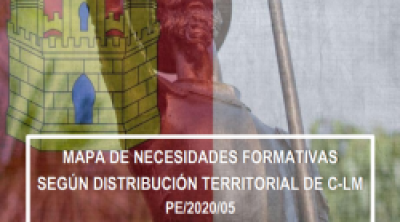 Mapa de necesidades formativas según distribución territorial de C-LM