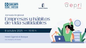 Lee más sobre el artículo CECAM CELEBRARÁ UNA JORNADA SOBRE EMPRESAS Y HÁBITOS DE VIDA SALUDABLES EL DÍA 8 DE OCTUBRE, EN TOLEDO