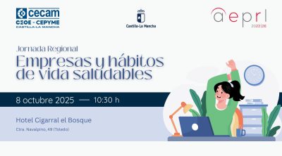 CECAM CELEBRARÁ UNA JORNADA SOBRE EMPRESAS Y HÁBITOS DE VIDA SALUDABLES EL DÍA 8 DE OCTUBRE, EN TOLEDO